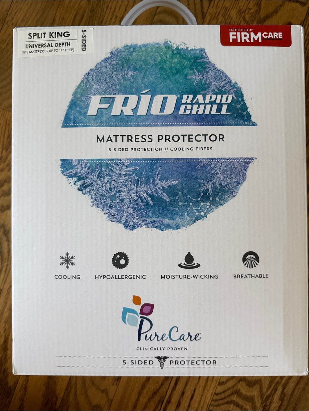 FRIO Rapid Chill Cooling Mattress Protector - White